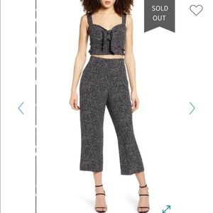 Two piece  black dot set